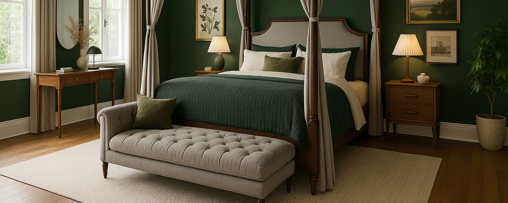 Dark Green Bedroom Ideas